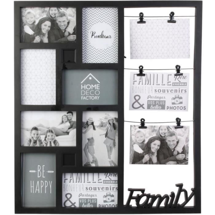 Family Cadre Photo Mural Avec Corde Porte-Photos Avec 30 Petites Pinces D/éCoration De La Maison Cadeau Mariage Et Anniversaire D/éCoration De No/ëL