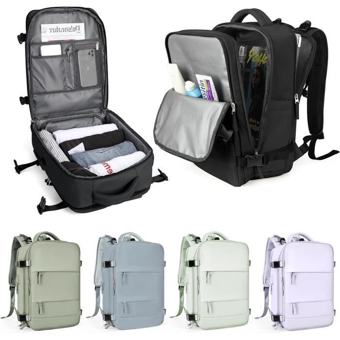 Sac à Dos Cabine 40x20x25 Cm | Léger, Compartiments Multiples