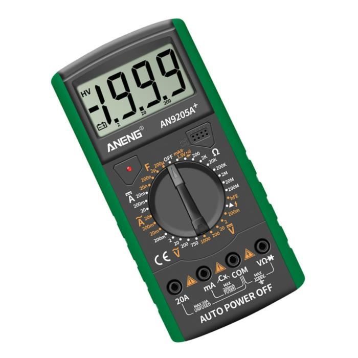 Auto Multimètre Digital Multitesteur D'Ampli Numérique Multimètre À ...