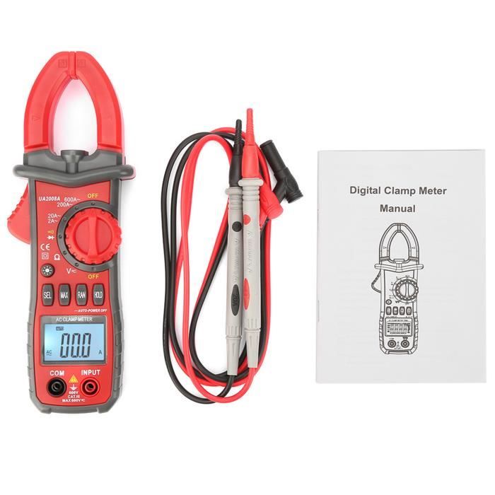 Multimètre UA2008A Portable clamp multimeter, Jadpes UA2008A Automatic ...