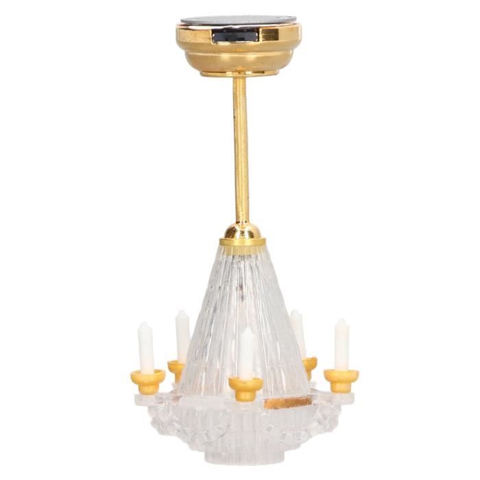 Lustre Miniature Maison De Poupée 1/12 - Décoration Non Fonctionnelle, Style Vintage, Référence CL8