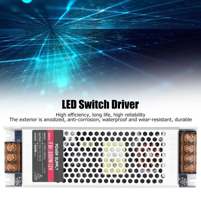 POS Professionnel Découpage Transformateur LED DC 12 V 6.25 A 75 W