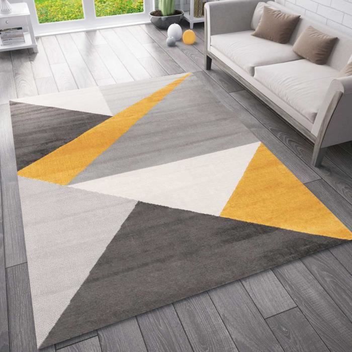 Tapis NAJAT Gris 80x150cm - Qualité supérieure pour Maison, Appartement