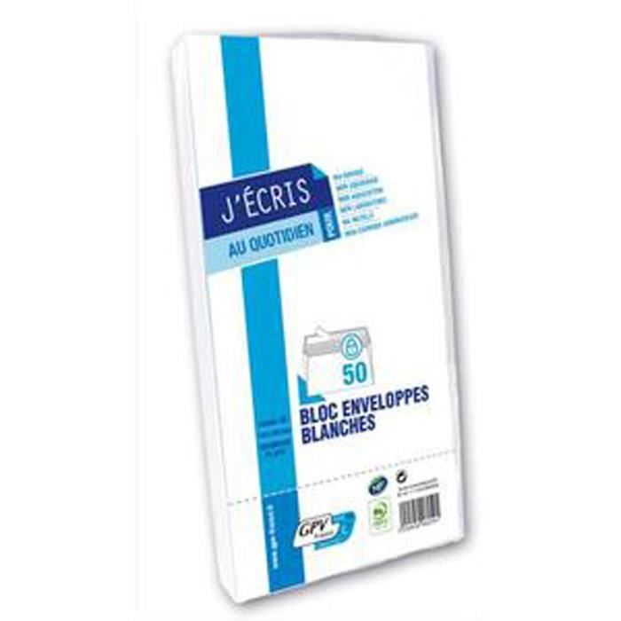 Paquet de 500 enveloppes blanches auto-adhésives 75 g format 110x220mm  fenetre 45x100 - Cdiscount Beaux-Arts et Loisirs créatifs