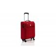 Lot valise cabine souple + Vanity "Ultra léger" - Lys Paris - Rouge.-1