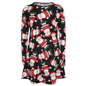 Robe Pull De Noël Femme - Manches Longues Motif Festif | Tissu Doux Pour Soirées Et Fêtes - 13