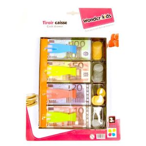 Pièces Et Billets Jouet 34 X 23 Cm – Set Monnaie Multicolore – Pour Jeux De Rôle Enfants