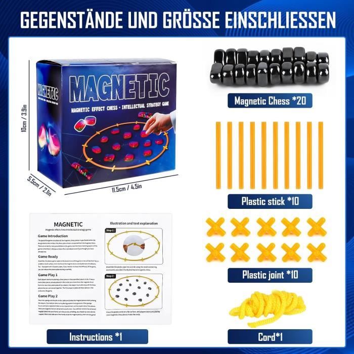 Echec Magnetique Coffret Mini Echecs Magnétiques Jeu De Voyage Pion Doré Et Argenté échecs Magnétique Noël