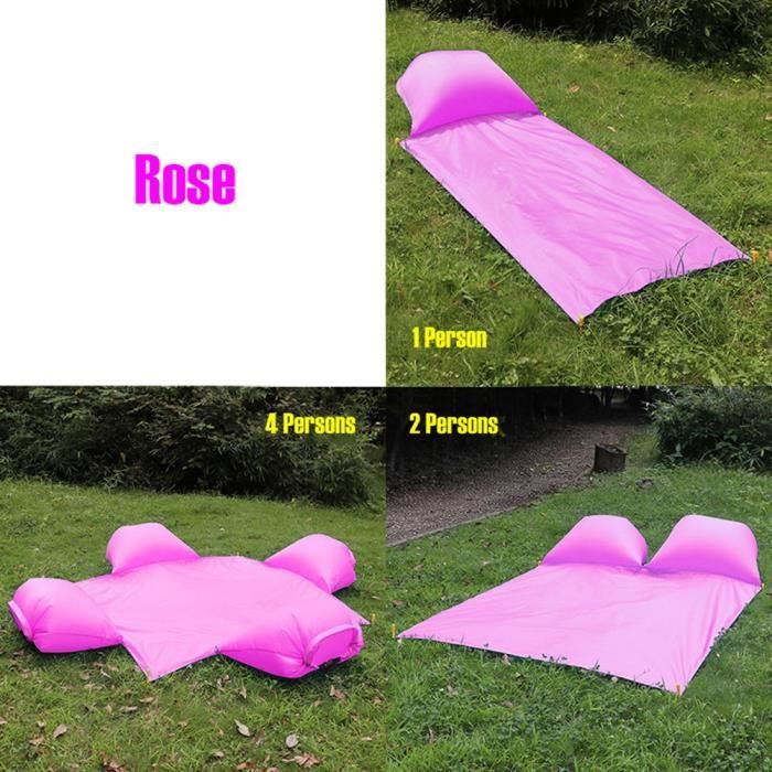 Matelas De Camping Gonflable XIAOXIAOYU - Gonflage 30 Sec - Pompe Intégrée - 190x60 Cm - Imperméable - Léger