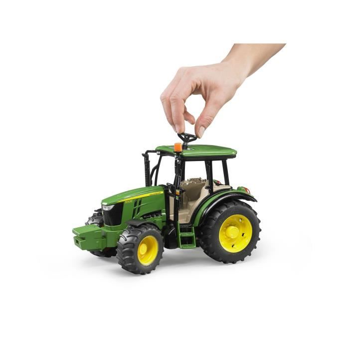 Tracteur John Deere 5115M - BRUDER - Avec poids à l'avant et volant  additionnel - Pour enfant de 4 ans et plus - Cdiscount Jeux - Jouets