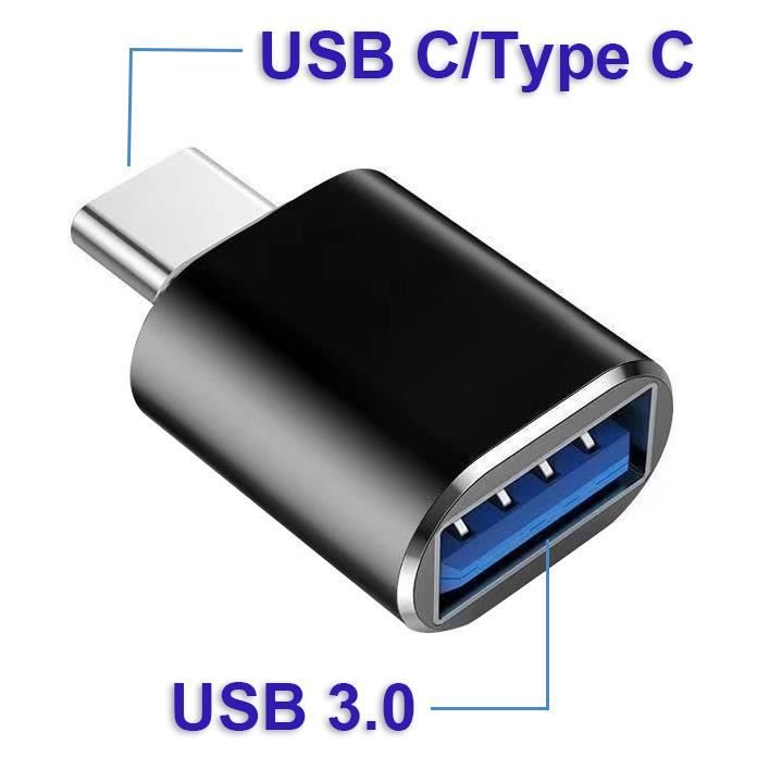 2X Adaptateur OTG USB C Type C vers USB 3.0 Adaptateur Thunderbolt