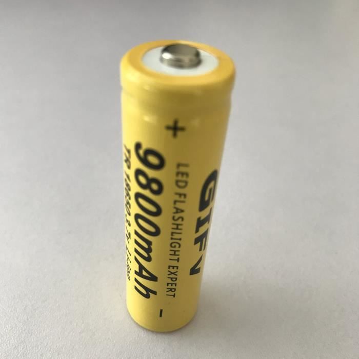 18650 3.7V 5000mAh jaune Li-ion batterie rechargeable Li-ion pour lampe de  poche Led - Cdiscount Jeux - Jouets