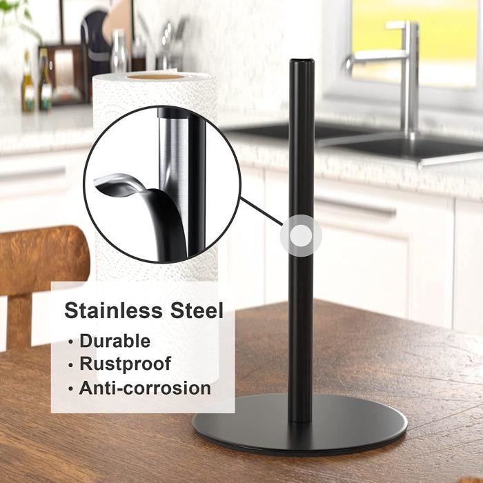 Porte-papier Toilette En Acier Inoxydable Argenté Brossé Avec Base Lestee Et Capacite De 4 Rouleaux De Rechange 99476621