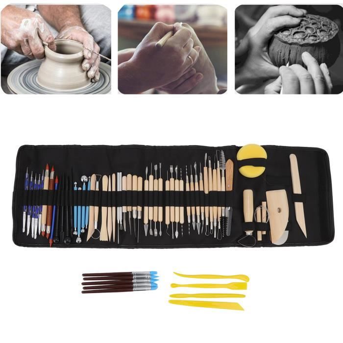 NEUF 61PCS Argile Sculpture Outils PolymèRe Argile Outils Argile