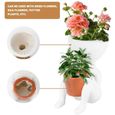 Pot de fleur d'intérieur jardinière succulente petit pot de jardin décoratif contenant pots de plante mignons Pot de fleur en résine-2