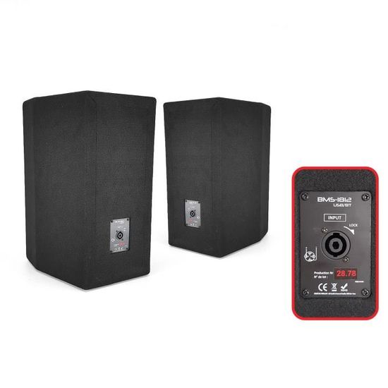 Pack Sono Complet 2400W – 2 Enceintes 12" + Caisson 18" + Pieds + Ampli USB/BT, Neuf