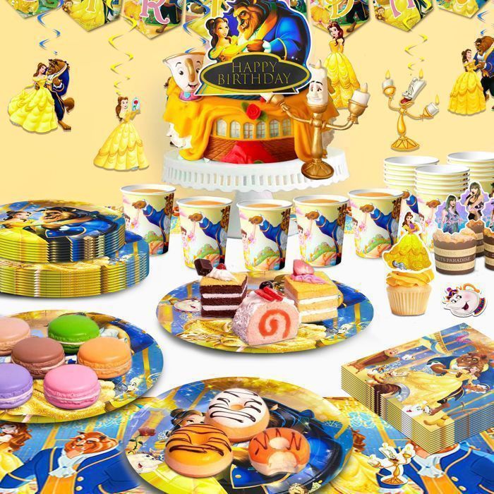 Décoration anniversaire de Belle et la Bête Créez une fête féerique