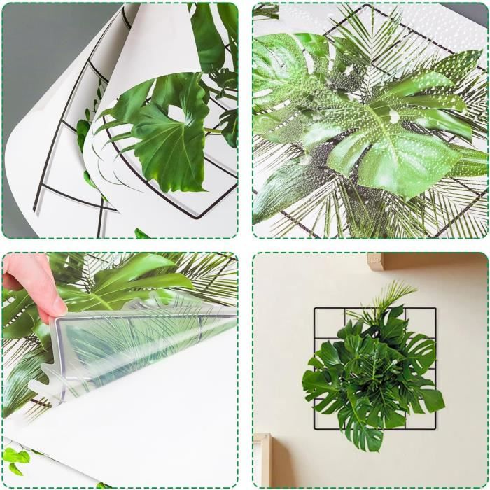 Stickers adhésifs 3D  Sticker Mural Autocollant effet 3D plantes