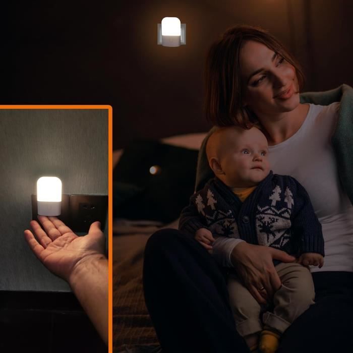 Veilleuse Prise Electrique, Veilleuse pour Enfants avec 2 Modes, LED Lampe  de Nuit Allaitement pour Décoration de Chambre - Cdiscount Puériculture &  Eveil bébé