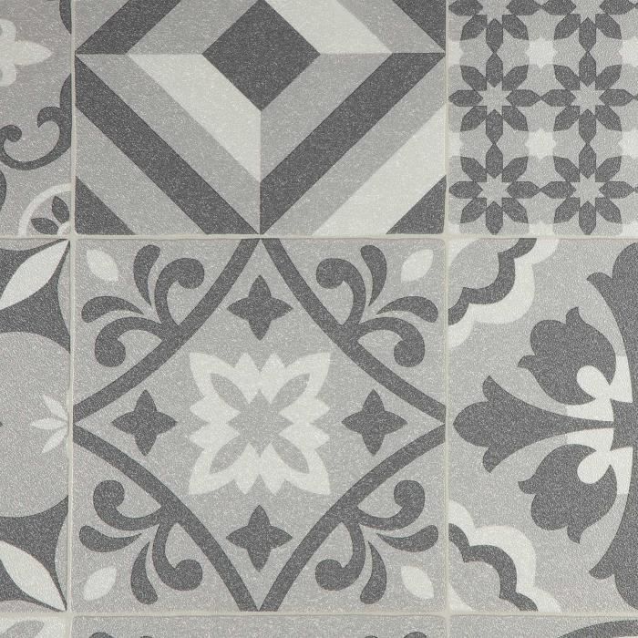 Revêtement De Sol Vinyle Tarkett Aqua Mosaïque – Damier Noir Et Blanc, 50x50 Cm, Facile à Poser