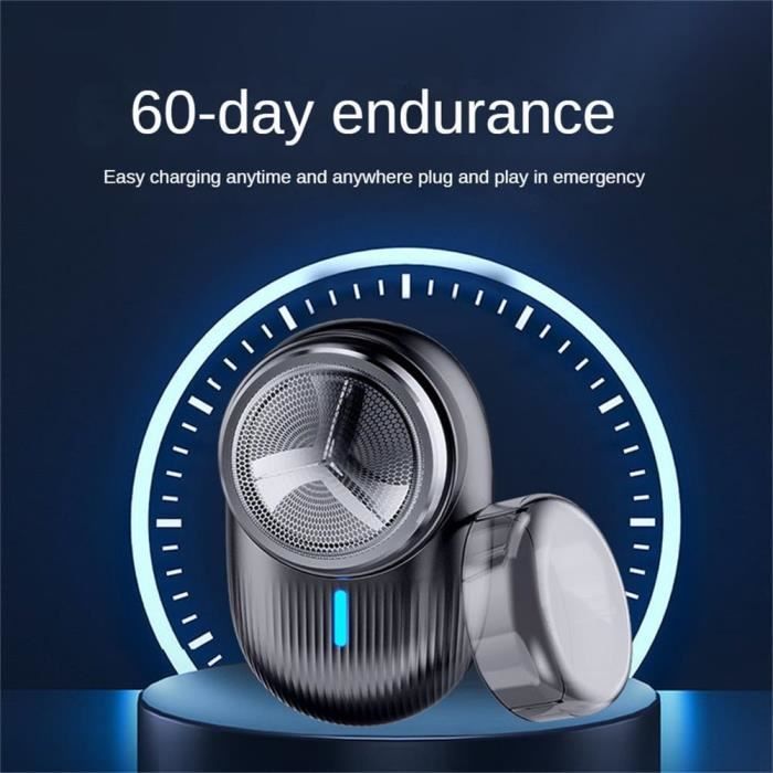 Rasoir Électrique Mini Portable Xiaomi - Rechargeable USB-C, Étanche, 60 Min D'Autonomie