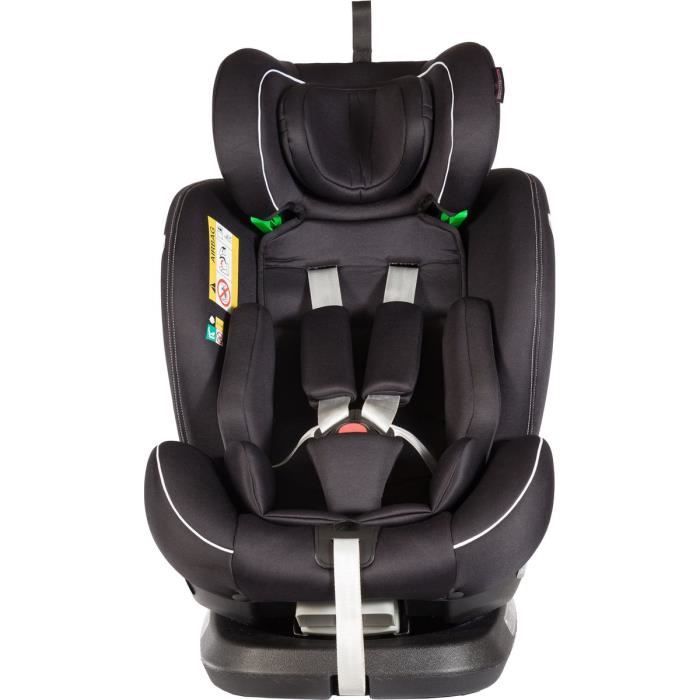 Siège auto bébé ISOFIX groupe 0+/1/2 (0-36 kg) Lyra Lorelli noir/gris