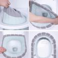 Abattant Wc,Housse universelle souple de siège de toilette Tapis de siège lavable, tapis de siège de salle de bains de - Type B-3