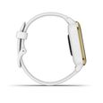 GARMIN Venu Sq - Montre connectée santé et bien-être -  Light Gold - Bracelet blanc-3