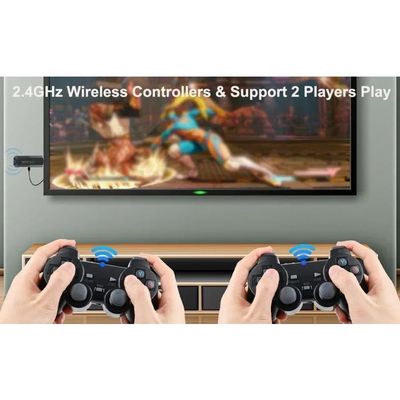 Console de Jeux Retro TV Stick X2 Plus GD10 Pro - Emulateur 4K/3D pour PS1,N64, Dreamcast avec 2 Manettes Sans Fil - 128 Go - Jeux vidéo