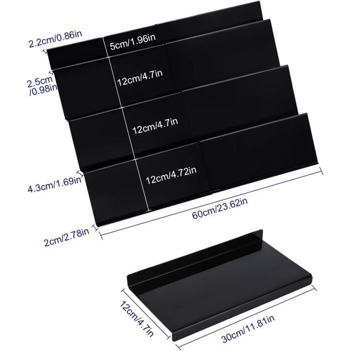 Étagère À Épices Pour Tiroirs Extensible De 30 Cm À 60 Cm,Rangement