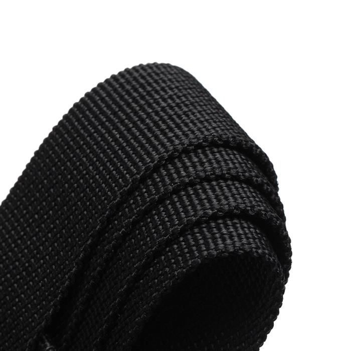 Sac Toile Bandoulière Nylon Noir Structuré | Élégant & Pratique