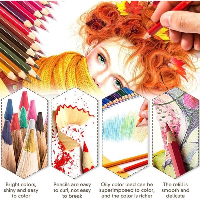 24 Pièces Crayons De Couleur, Couleurs Vibrantes Pré-taillés Pour Enfants  Et Enseignants D'école, Crayons Doux De Dessin D'art Pour La Coloration, Le  Croquis Et La Peinture, Mode en ligne