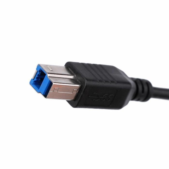 INECK® 1.8M Câble Noir USB A vers USB B pour Imprimantes, Numériseurs (HP,  Epson, Lexmark, Canon, IBM, Brother, LaserJet) - 1.8 - Cdiscount  Informatique