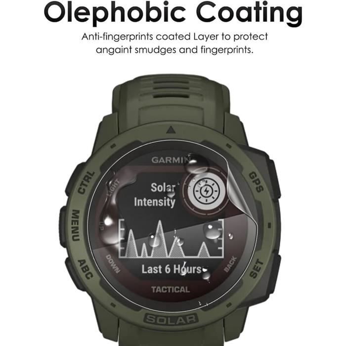 Lot De 3 Films Protecteurs D'écran Anti-rayures Pour Garmin Instinct 3 – Couverture