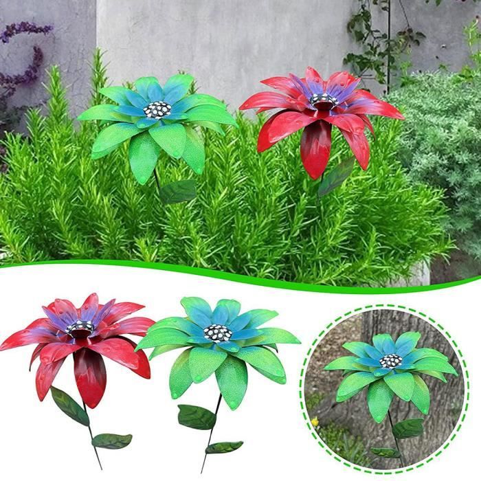 MEKLITRZ Lot De 10 Piquets Décoratifs En Métal Pour Jardin, Jardin
