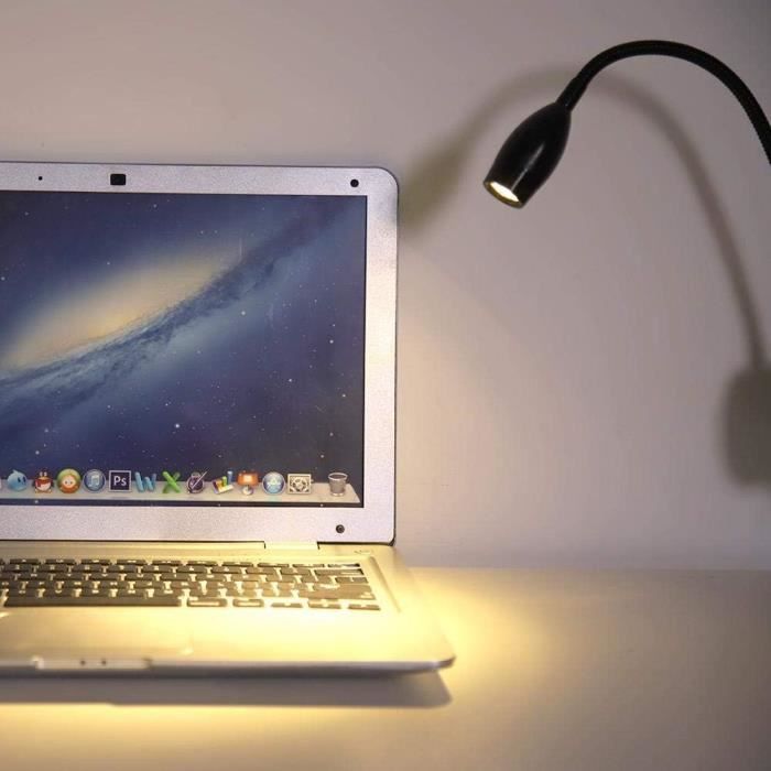 Lampe De Chevet LED Murale Réglable - 3W, Blanc Mat