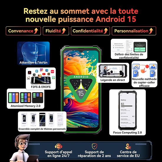 Blackview [2021] Téléphone Portable Incassable BV4900 Pro, IP68 Robuste Smartphone Debloque Android 10 4go Ram 64go Rom Extension 256go Camera Etanche 5mp13mp Nfc Dual Sim Batteri