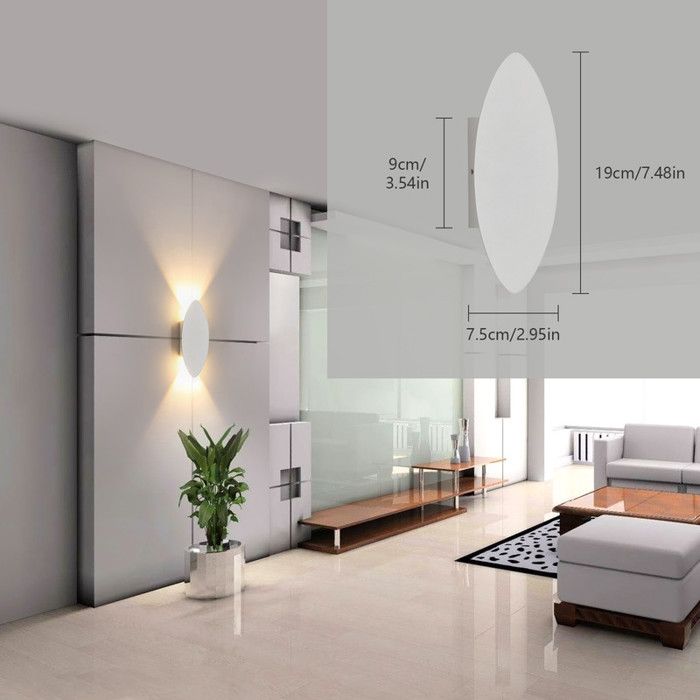 Applique Murale LED Klighten 12W | 2 Pack | Blanc Naturel 4000K | Pour Chambre, Couloir, Salon