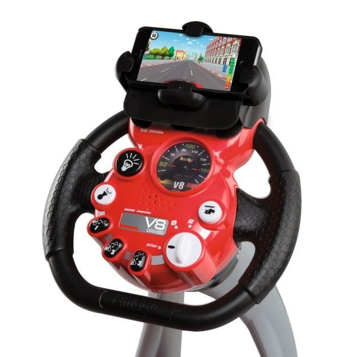 Smoby Simulateur de conduite Pilot V8 Rouge et noir 370206 - Cdiscount Jeux  - Jouets