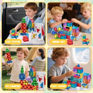 JEU DE CONSTRUCTION Blocs Construction Magnétiques enfants jouets 72PCS