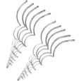 Tuteurs spirale 110cm - ARTECSIS - Lot de 10 - Acier galvanisé-0