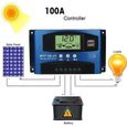 100A MPPT Panneau solaire Régulateur de charge Contrôleur 12V - 24V Auto Tracking Mise au point_r4542-0