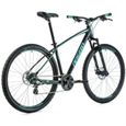 Vélo électrique VTT musculaire Leader Fox Arezzo 2022 - noir/vert clair - 160/168 cm-0
