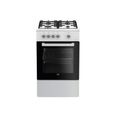 Cuisinière Gaz Beko FSG52000DWC - 4 Feux Autonome Blanc Nettoyage Catalyse - 50x60cm