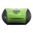 Boombox LENCO SCD-24 VERDE/NOIR - Lecteur CD et radio FM-0