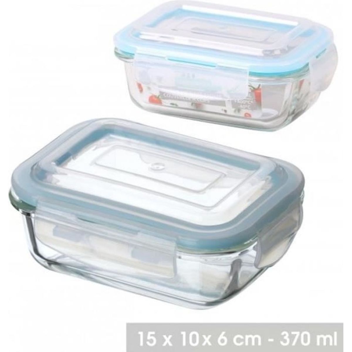 MCIRCO Lot de 10 boîtes de conservation en verre avec couvercles  hermétiques pour repas au microondesfourcongélateur et lavev [781] -  Cdiscount Maison