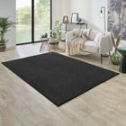 Tapis de Salon Shaggy 160x230cm, OHIO - Gris Foncé - Carpet Studio