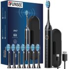 Brosse à Dents Électrique - FUNSEE - Soniques Adultes - 40000 Oscillations/min - 6 Modes - Étui de Voyage