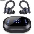 FINGERTIME Écouteurs Bluetooth 5.1 sans Fil Stéréo Oreillette Bluetooth et Écran LCD IPX7 Contrôle Tactile,40H d’Autonomie USB-C Charge Rapide