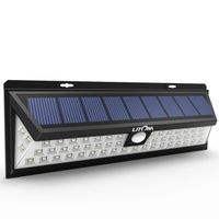 54 LED Solaire détecteur de mouvement etanche ,d'extérieur à énergie solaire de sécurité d'éclairage extérieur pour Terrasse Jardin